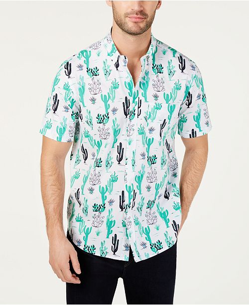 Club Room Men S Arizona Cactus Graphic Shirt Created For Macy S