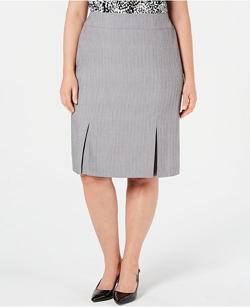 Kasper Plus Size Pleated Skirt & Reviews - Skirts - Women - Macy's