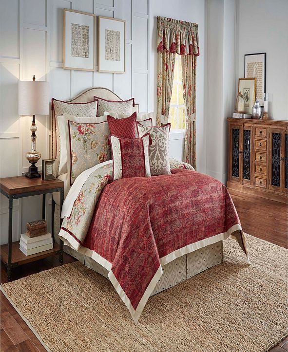 Savannah Home Waverly Fresco Flourish 4 Piece Reversible ...