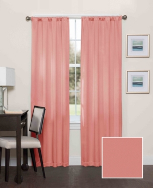 Shop Eclipse Darrell Thermaweave Blackout Panel, 37" X 63" In Coral