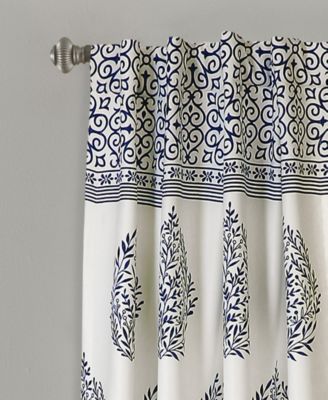 Lush Decor Teardrop Leaf Light Filtering Window Curtain Panels