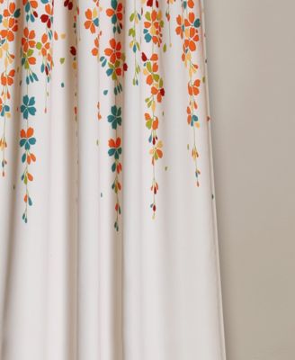 Lush Decor Weeping Flower Light Filtering Window Curtain Panels