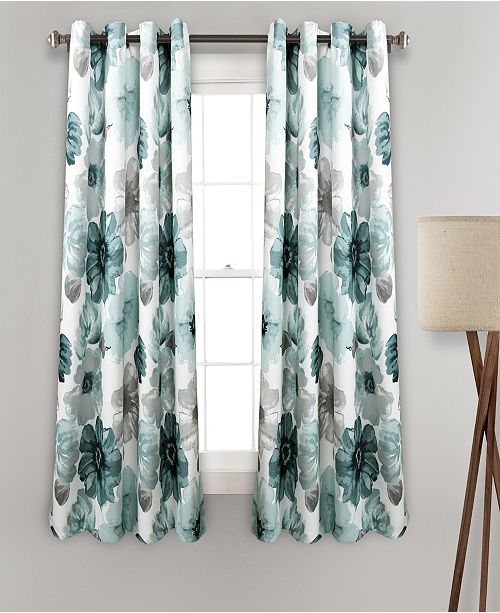 Lush Decor Leah Room Darkening Window Curtain Panel Sets