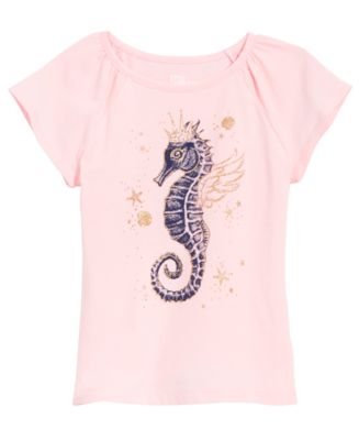 Epic Threads Toddler Girls Seahorse Graphic T-Shirt, Created for Macy's ...