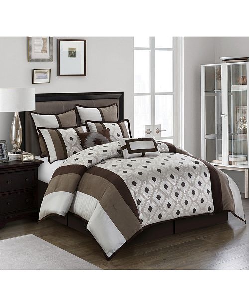 Nanshing Grayson Reversible 8 Piece King Comforter Set Reviews Home Macy S