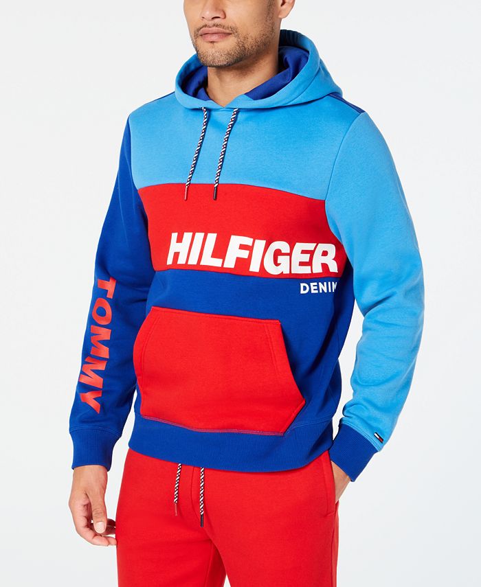 Tommy Hilfiger Men's Colorblocked Hoodie, Created for Macy's - Macy's