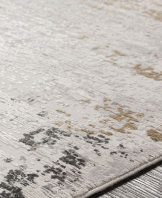 Solar SOR-2302 Medium Gray 2' x 3' Area Rug