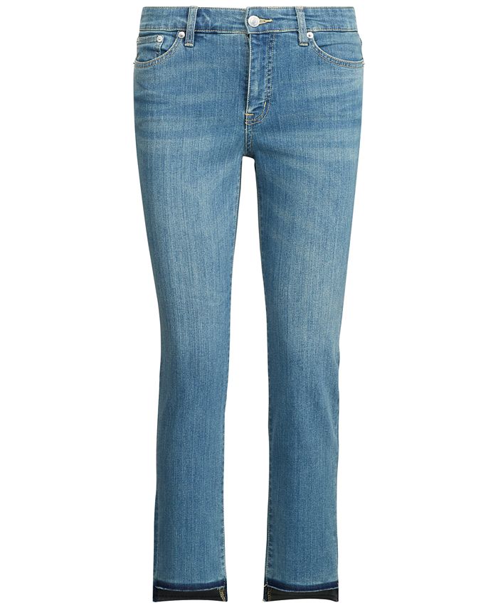 Lauren Ralph Lauren Petite Premier Straight Ankle Jeans - Macy's