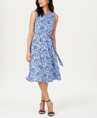 Charter Club Petite Printed Midi Dress, Created for Macy's - Macy's