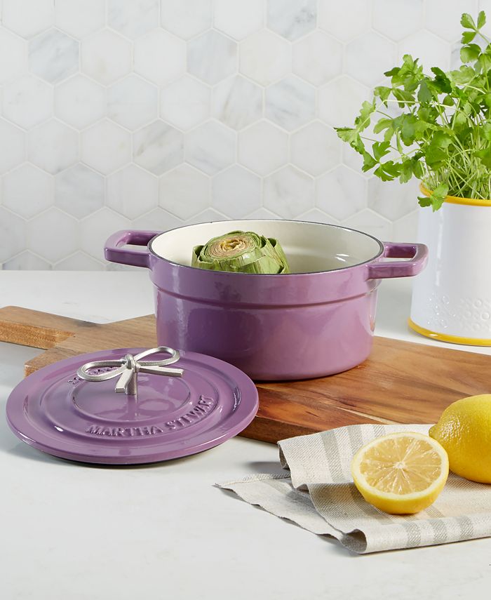 Martha Stewart Collection CLOSEOUT! Enameled Cast Iron 2-Qt. Round