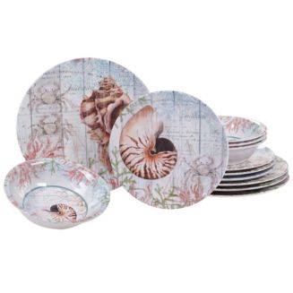 Certified International Sanibel Melamine 12 Piece Dinnerware Set - Macy's