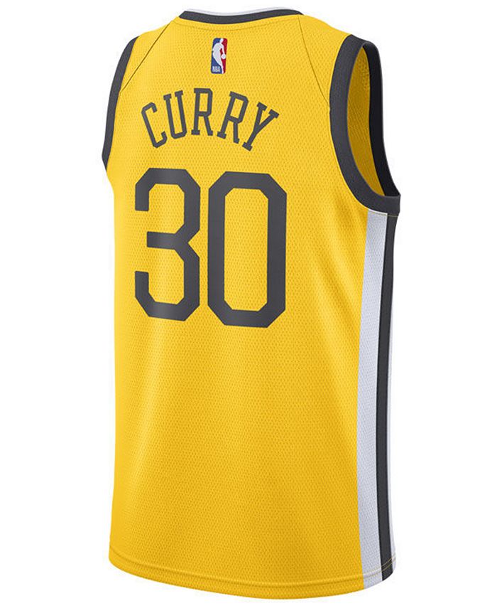 Nike Men's Stephen Curry Golden State Warriors Earned Edition Swingman ...