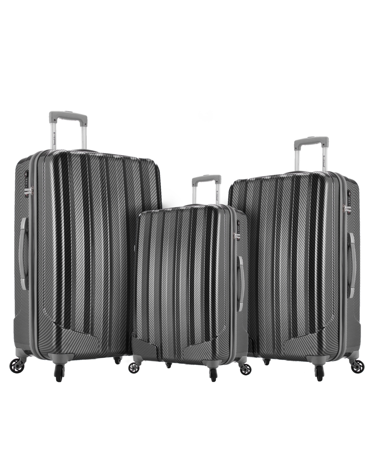 Barcelona 3-Pc. Hardside Luggage Set - Black