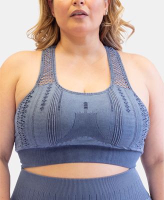 macy's sports bra plus size