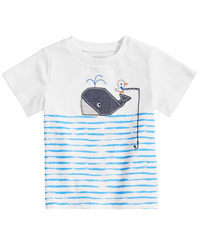First Impressions Baby Boys Whale Graphic TShirt, Created for Macy's