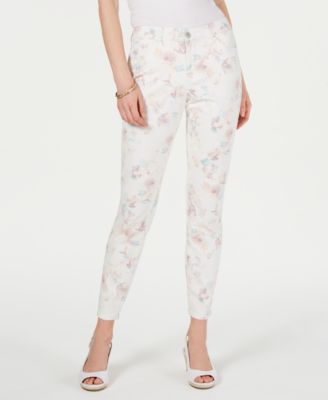 Style & Co - Floral-Print Skinny Jeans