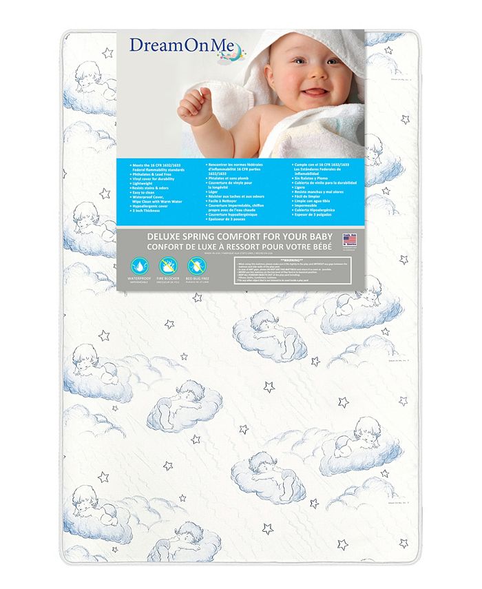 Dream On Me 3" Spring Coil Portable Crib Mattress Macy's