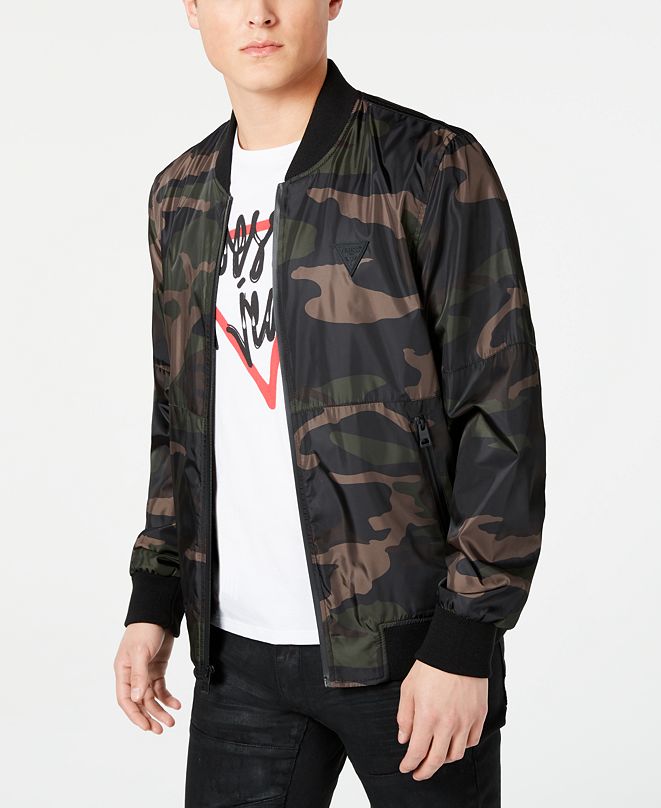 GUESS Men's Water Resistant Bomber Jacket & Reviews ... (661 x 808 Pixel)