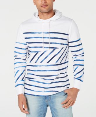American Rag - Men's Fragmented Striped Hoodie
