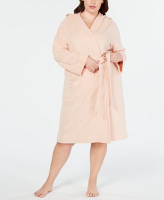 Charter Club - Plus Size Knit Hooded Robe