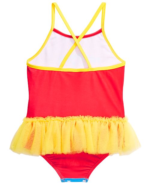 Dreamwave Dreamweave Toddler Girls 1 Pc Wonder Woman Swimsuit