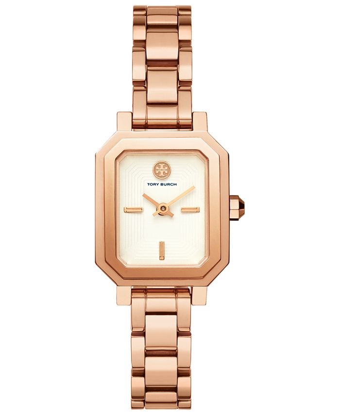 Tory Burch Women's Robinson Rose Gold-Tone Stainless Steel Double Wrap ...