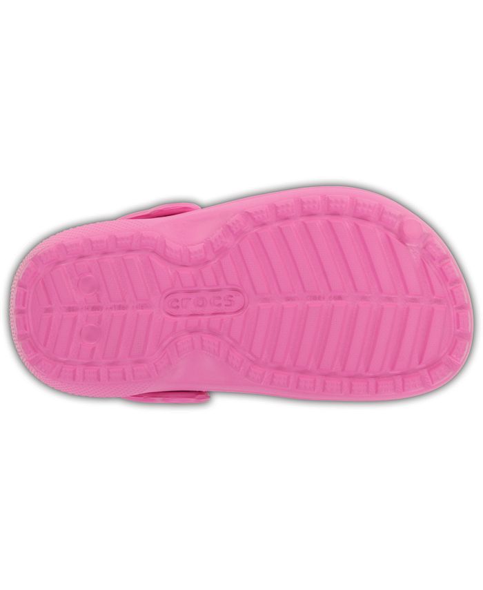 Crocs Classic Clogs with Faux-Fur Lining, Toddler Girls & Little Girls ...