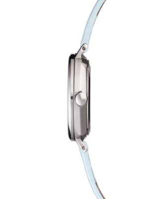 Lola Rose Orla Kiely Watch, Blue Leather Strap With Buckle Closure