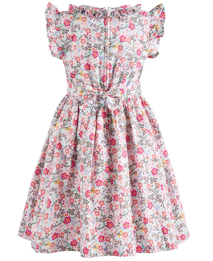 Bonnie Jean Toddler Girls Embroidered Smocked Waist Dress - Macy's