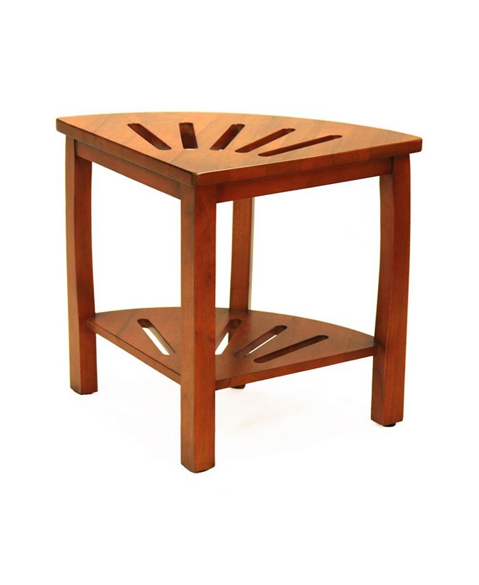 Oceanstar Corner Spa Shower Bench Seat with Storage Shelf Macy's