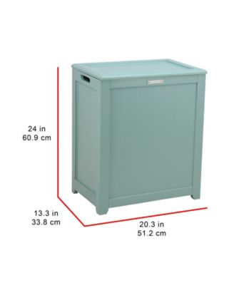 Storage Laundry Hamper, Turquoise