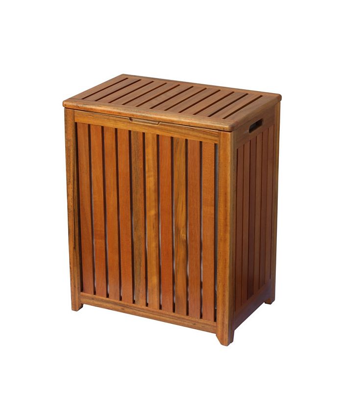 Oceanstar Solid Wood Spa Hamper Macy's