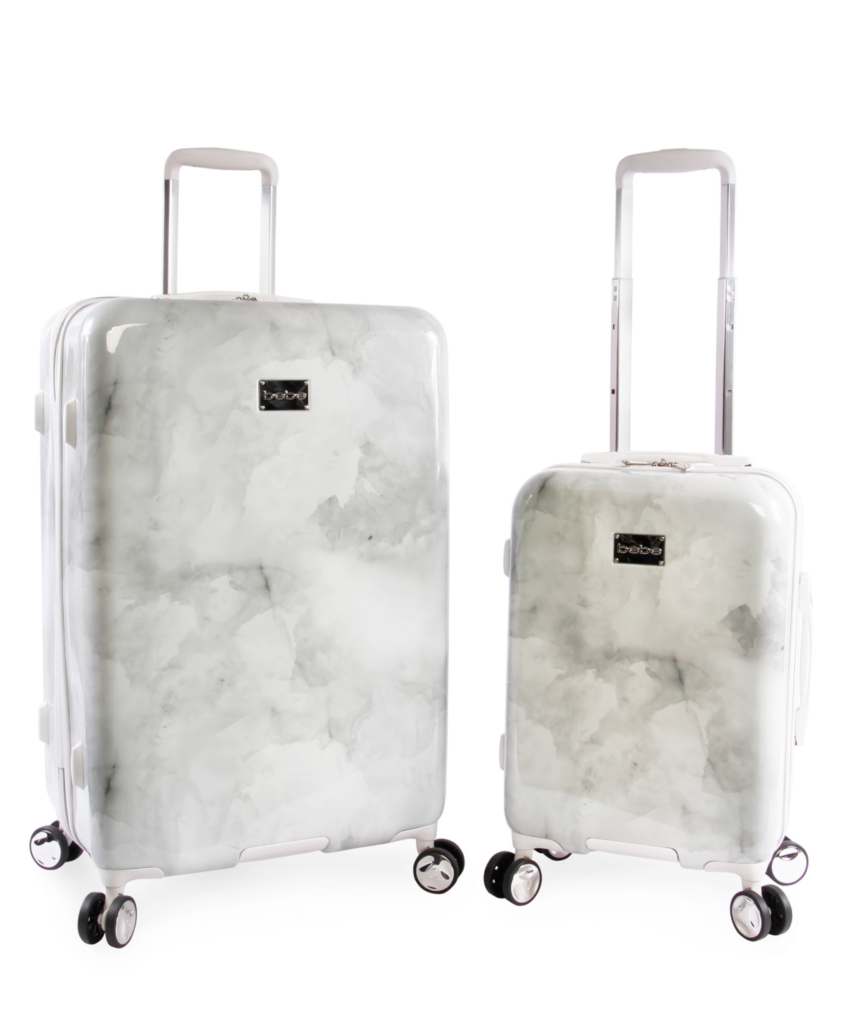 Lilah 2-Pc. Hardside Luggage Set - Silver Marble