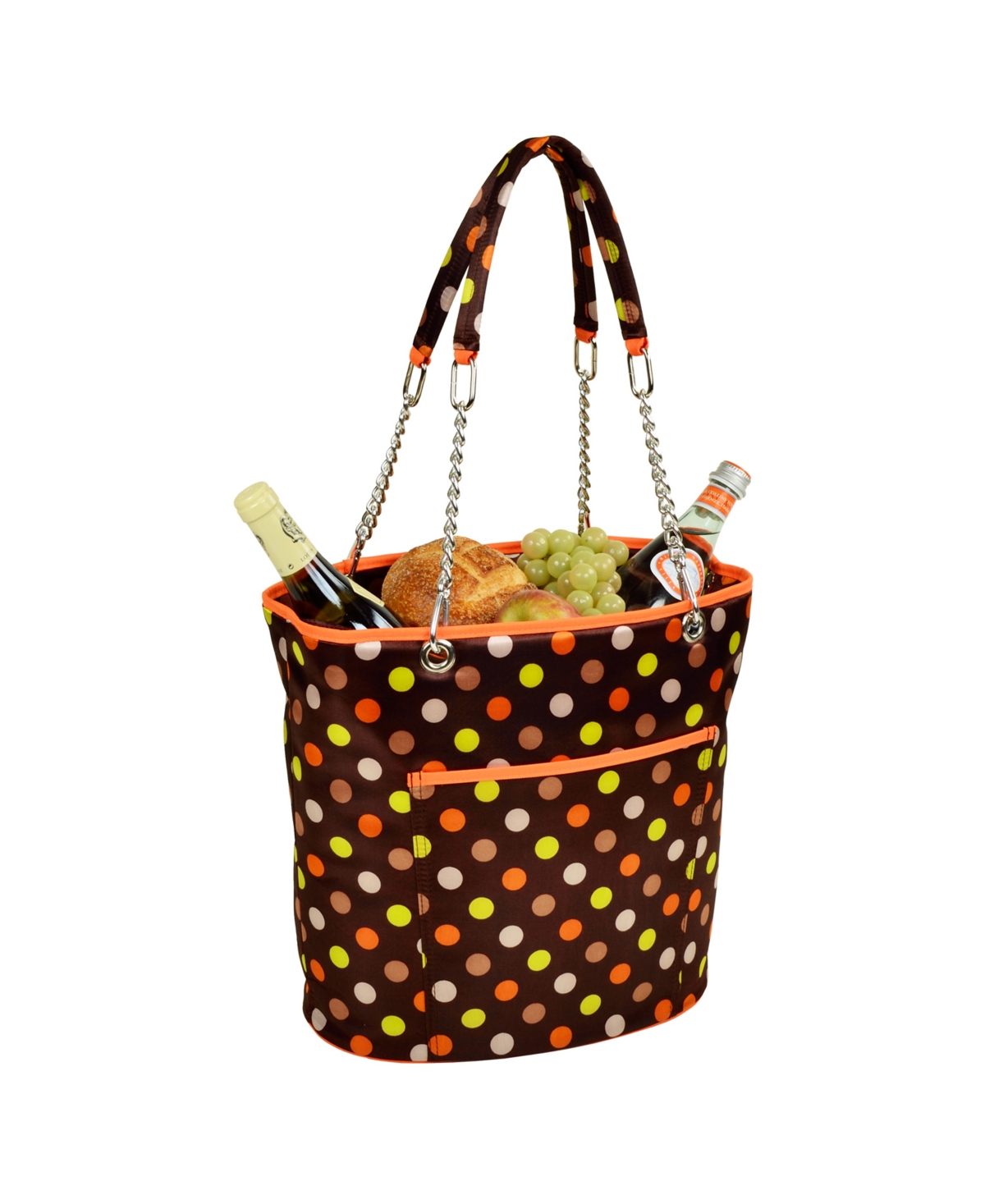 Insulated Fashion Cooler Bag - 22 Can Leak Proof Tote - Orange