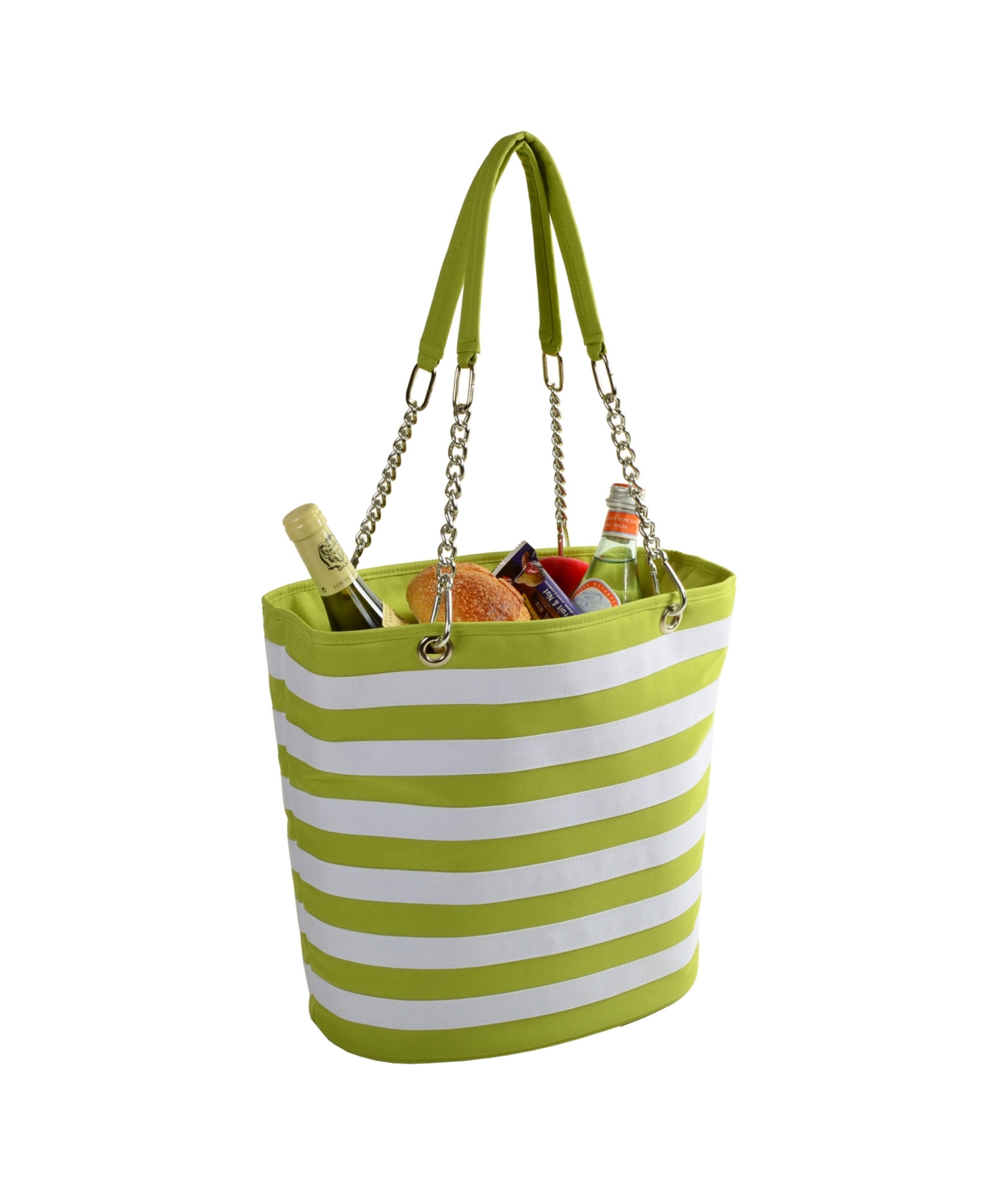 Insulated Fashion Cooler Bag - 22 Can Leak Proof Tote - Lime