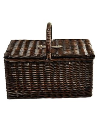 Buckingham Willow Picnic Basket with Service for 4