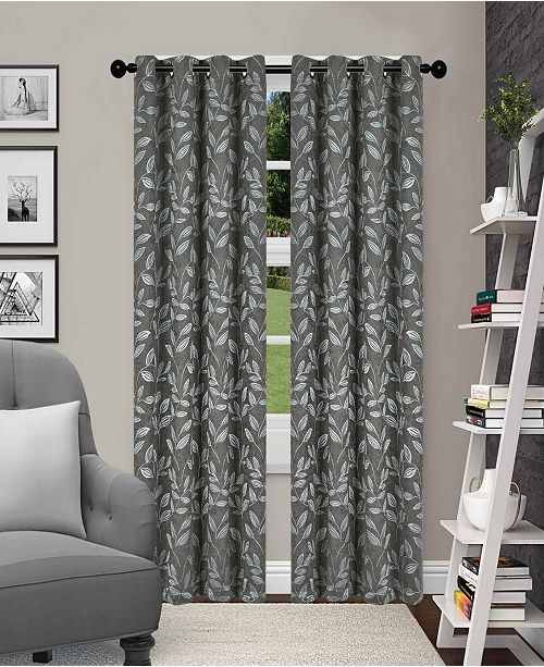 108 inch blackout curtains metallic