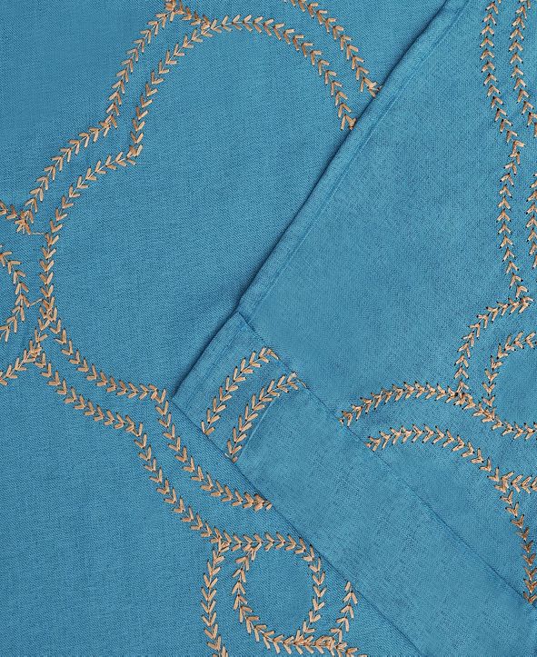 Superior Semi-Sheer Moroccan Printed Curtain Panels, Set ...