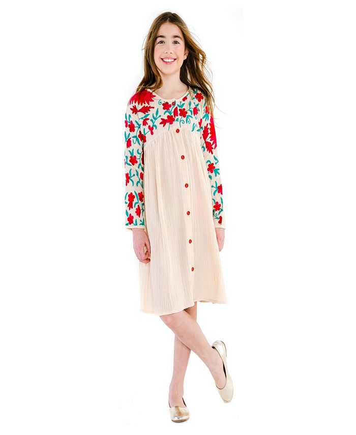 Masala Baby Girls Organic Cotton Aasha Dress - Macy's