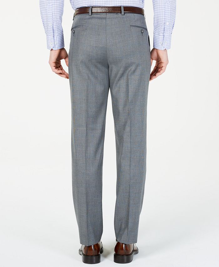 Marc New York Men's Modern Fit Plaid Suit Blue Size 50