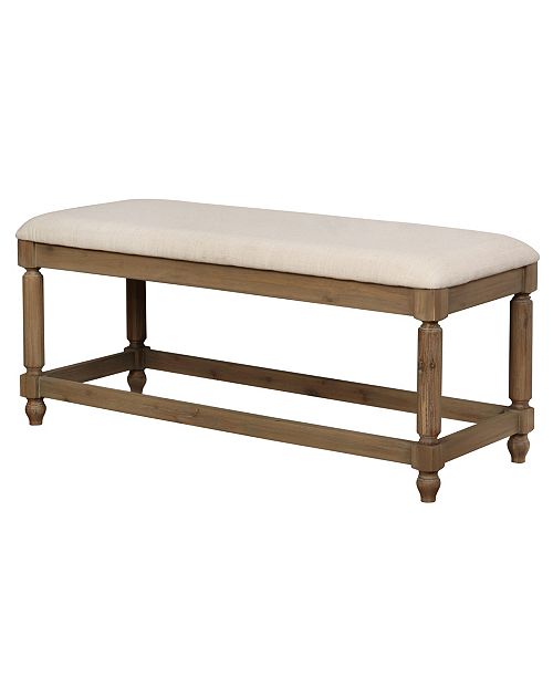 Linon Home Decor Ember Washed Finish Bench Reviews Macy S