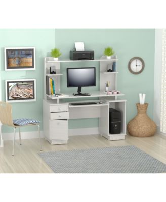 Inval America Laura Computer Work center with Hutch