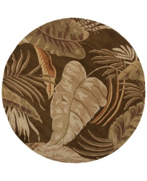 Kas Havana Rainforest 7'6" Round Area Rug In 2616 Midnight