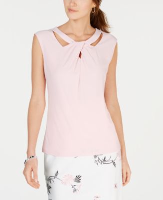 Kasper Crossover Cutout Top Black Size M main image 1