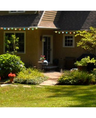 Lumabase 10- 3" Nylon Solar Lantern String Light