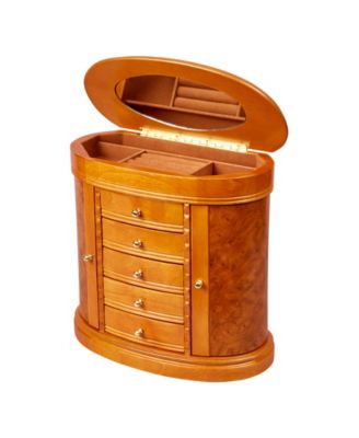 Mele & Co Trinity Wooden Jewelry Box