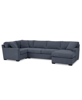 Radley 4-Pc. Fabric Chaise Sectional Sofa with Corner Piece, Created for Macy's