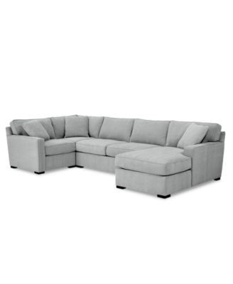 Radley 4-Pc. Fabric Chaise Sectional Sofa with Corner Piece, Created for Macy's