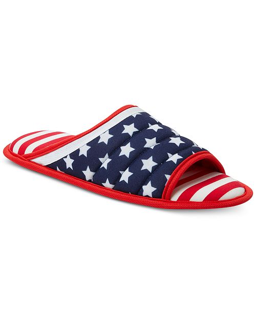 Dearfoams Women&#39;s Stars and Stripes Slipper, Online Only & Reviews - Slippers - Shoes - Macy&#39;s