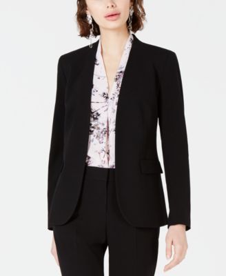 macy's black suit womens